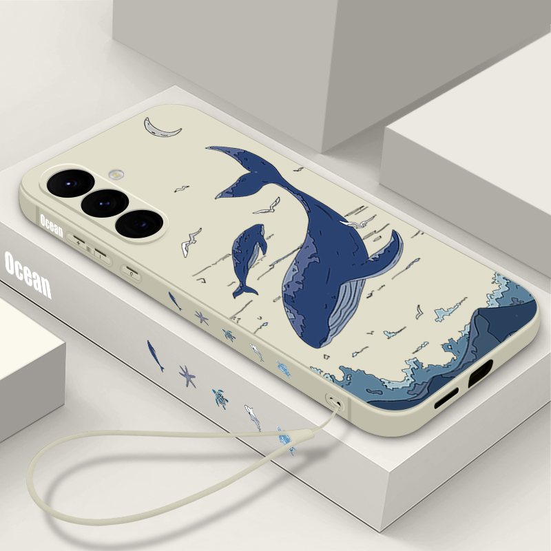 Phone Cases Galaxy A17 - Etui na telefon z motywem wielorybów