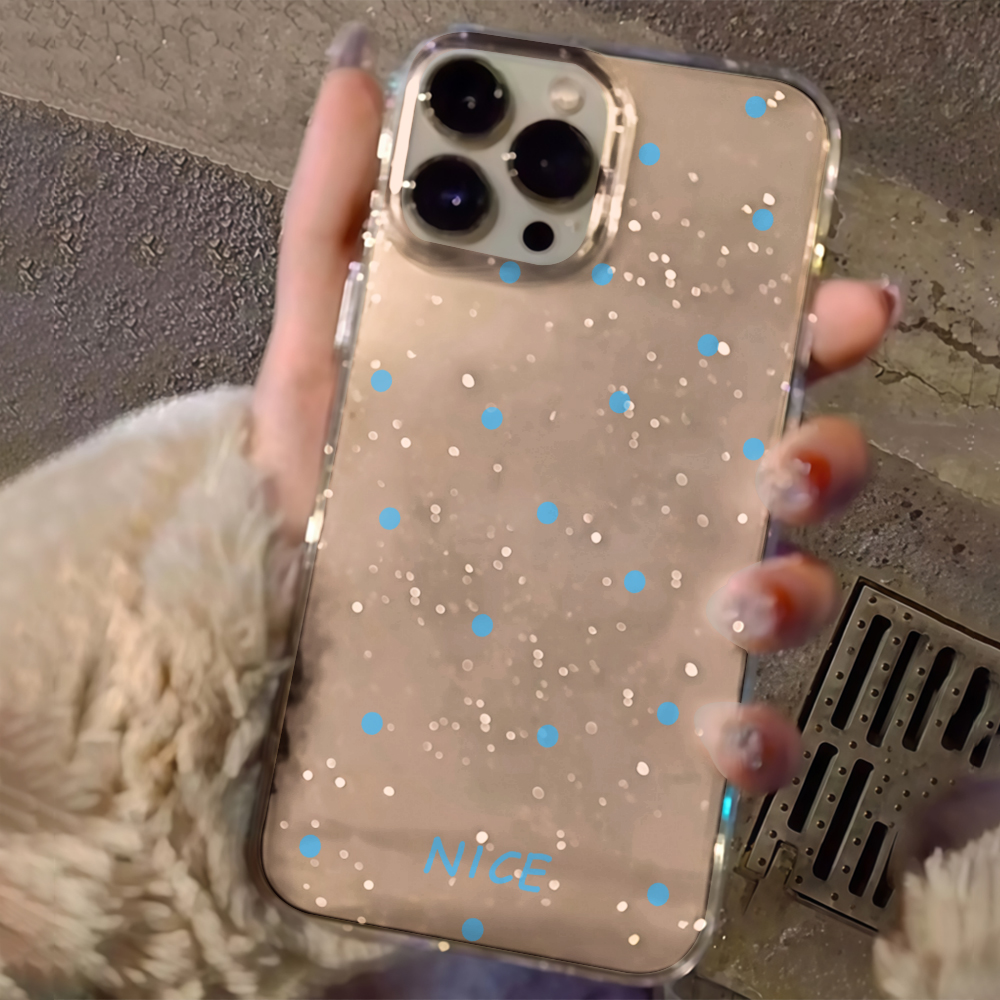 Glitter Shockproof Case - Luksusowe, proste etui na telefon z