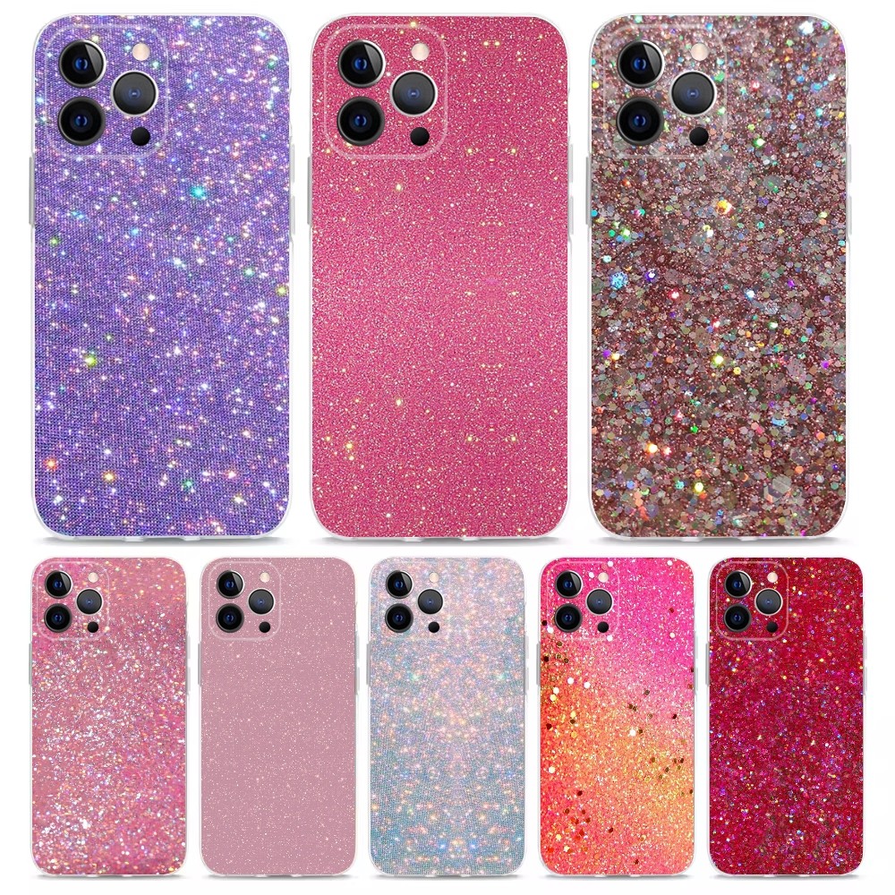 Phone Cases Arc - Etui na telefon z różowym brokatem
