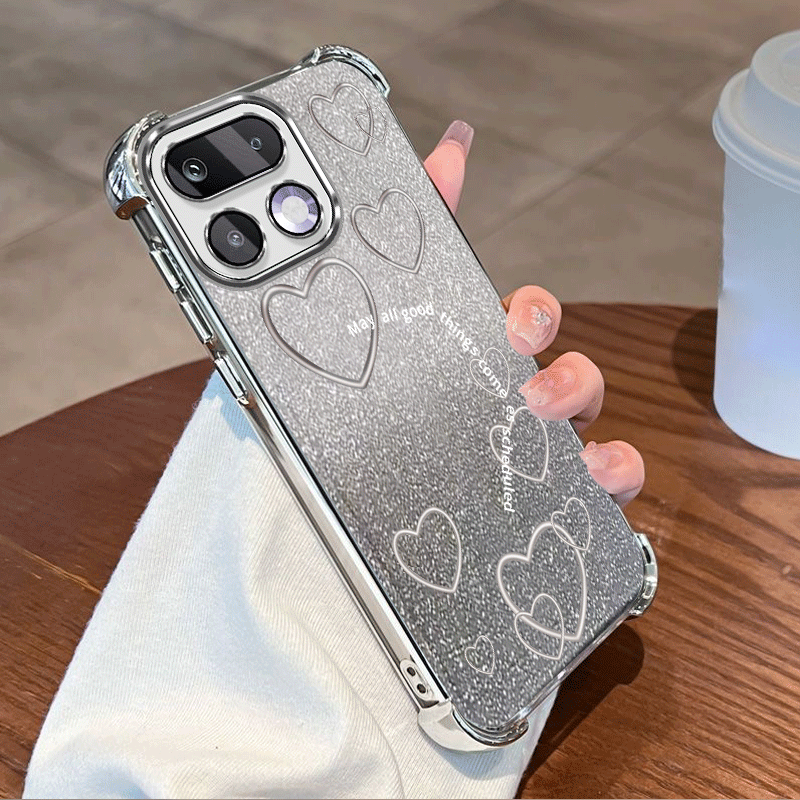 Glitter Shockproof Case - Błyszcząca, ochronna obudowa z powłoką glitter